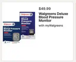 Walgreens Walgreens Deluxe Blood Pressure Monitor offer