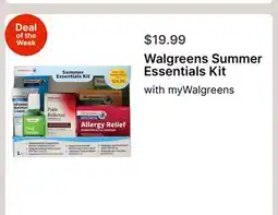 Walgreens Walgreens Summer Essentials Kit offer