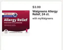 Walgreens Walgreens Allergy Relief, 24 ct offer