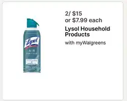 Walgreens Lysol Household Products offer