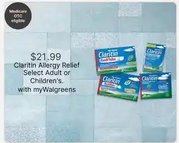 Walgreens Claritin Allergy Relief Select Adult or Children's offer