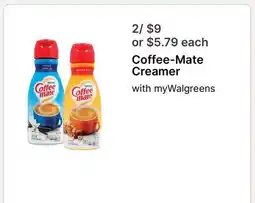 Walgreens Coffee-Mate Creamer offer