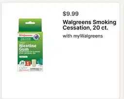 Walgreens Walgreens Smoking Cessation, 20 ct offer