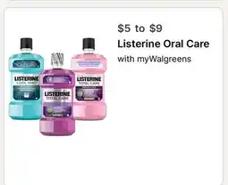Walgreens Listerine Oral Care offer