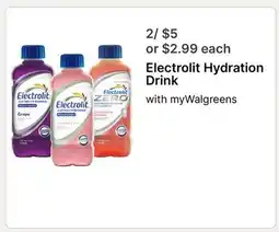Walgreens Electrolit Hydration Drink offer