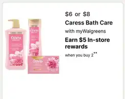 Walgreens Caress Bath Care offer