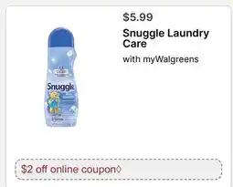 Walgreens Snuggle Laundry Care offer