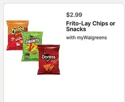 Walgreens Frito-Lay Chips or Snacks offer