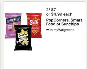 Walgreens PopCorners, Smart Food or Sunchips offer