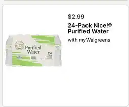 Walgreens 24-Pack Nice! Purified Water offer
