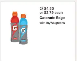 Walgreens Gatorade Edge offer