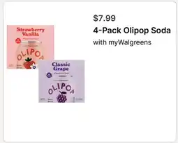 Walgreens 4-Pack Olipop Soda offer