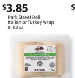 Aldi Park Street Deli Italian or Turkey Wrap offer