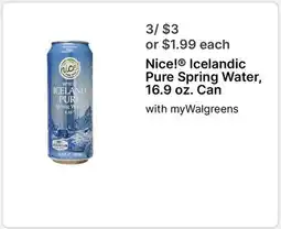 Walgreens Icelandic Pure Spring Water offer