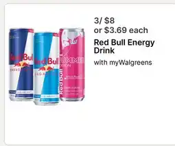 Walgreens Red Bull Energy Drink offer