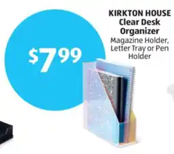 Aldi KIRKTON HOUSE Clear Desk Organizer offer