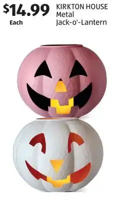 Aldi KIRKTON HOUSE Metal Jack-o'-Lantern offer
