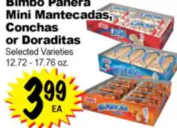 Superior Grocers Bimbo Panera Mini Mantecadas, Conchas or Doraditas offer