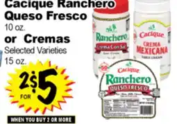 Superior Grocers Cacique Ranchero Queso Fresco 10 oz offer