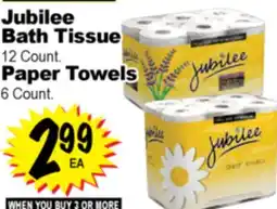 Superior Grocers Jubilee Bath Tissue, 12 Count. Paper Towels, 6 Count offer