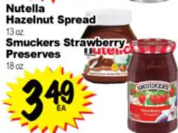Superior Grocers Nutella Hazelnut Spread Smuckers Strawberry Preserves offer