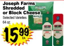 Superior Grocers Joseph Farms Shredded Block Cheese offer