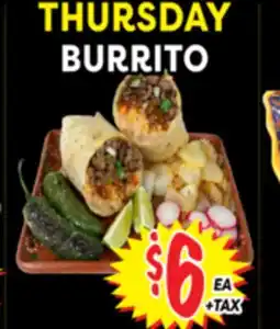 Superior Grocers THURSDAY BURRITO offer