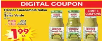Superior Grocers Herdez Guacamole Salsa 15.7 oz., Salsa Verde 16 oz offer