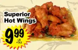 Superior Grocers Superior Hot Wings offer