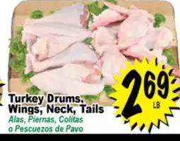 Superior Grocers Turkey Drums, Wings, Neck, Tails Tails offer