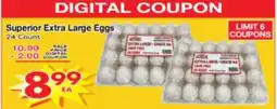Superior Grocers Superior Extra Large Eggs offer