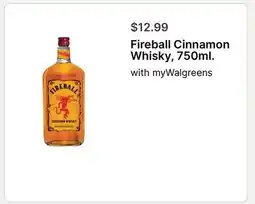 Walgreens Fireball Cinnamon Whisky, 750ml offer