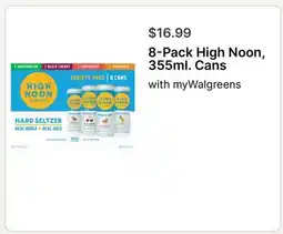 Walgreens 8-Pack High Noon, 355ml. Cans offer