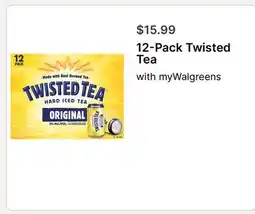 Walgreens 12-Pack Twisted Tea offer