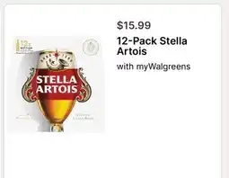 Walgreens 12-Pack Stella Artois offer