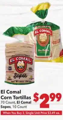 Vallarta Supermarkets El Comal Corn Tortillas offer