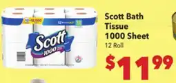 Vallarta Supermarkets Scott Bath Tissue 1000 Sheet offer