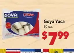 Vallarta Supermarkets Goya Yuca offer
