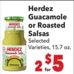 Vallarta Supermarkets Herdez Guacamole or Roasted Salsas offer