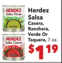 Vallarta Supermarkets Herdez Salsa offer