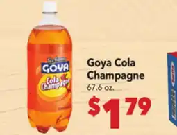 Vallarta Supermarkets Goya Cola Champagne offer