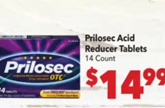 Vallarta Supermarkets Prilosec Acid Reducer Tablets offer
