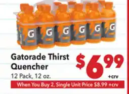 Vallarta Supermarkets Gatorade Thirst Quencher offer