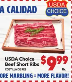 Vallarta Supermarkets USDA Choice Beef Short Ribs / COSTILLA DE RES offer