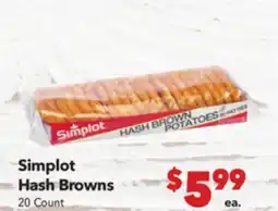 Vallarta Supermarkets Simplot Hash Browns offer