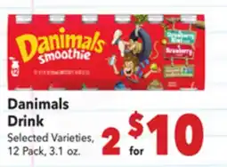 Vallarta Supermarkets Danimals Drink offer