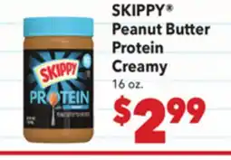 Vallarta Supermarkets SKIPPY Peanut Butter Protein Creamy offer