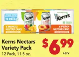 Vallarta Supermarkets Kerns Nectars Variety Pack offer
