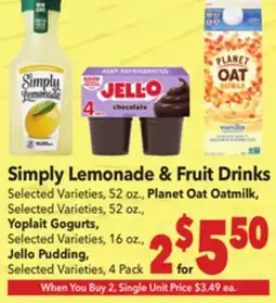 Vallarta Supermarkets Simply Lemonade & Fruit Drinks offer