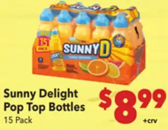 Vallarta Supermarkets Sunny Delight Pop Top Bottles offer